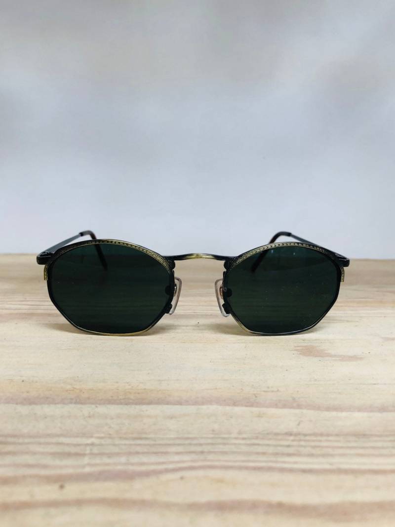 Antike Gold Oder Bronze Runde Sechseck Vintage Sonnenbrille von BalboaEyewear