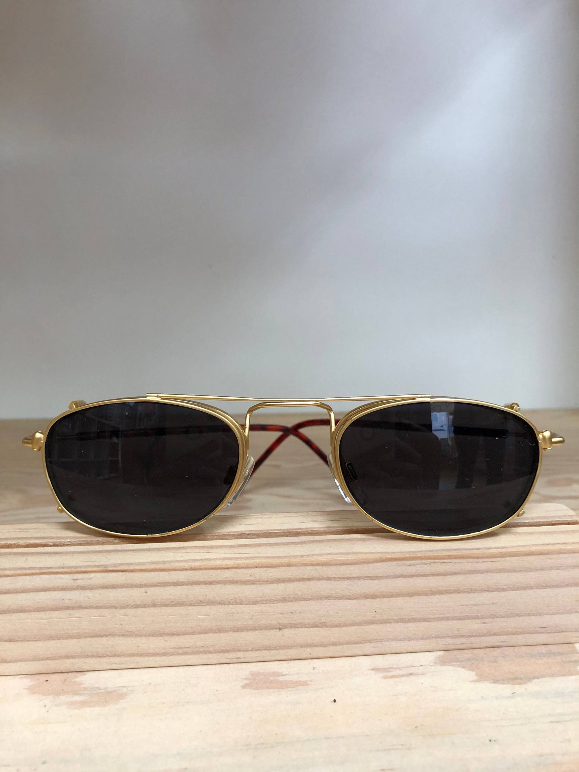 Rechteckiger Clip Auf Vintage-Sonnenbrille Rechteckiger Clip Auf Vintage-Sonnenbrille von BalboaEyewear
