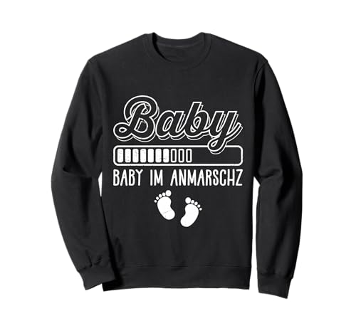 BABY IM ANMARSCH Werdende Mütter Lustiges Bald Mama Sweatshirt BABY IM ANMARSCH Werdende Mütter Lustiges Bald Mama Sweatshirt von Bald Mama Shirt Werdende Mutter Tag Baby Kommt