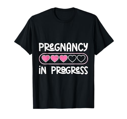 Baby Kommt Pregnancy IN Progress Lustiges Werdende Mutter T-Shirt von Bald Mama Shirt Werdende Mutter Tag Baby Kommt