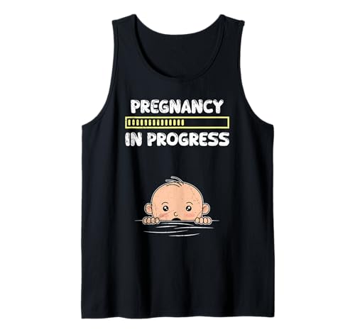 Baby Kommt Pregnancy IN Progress Lustiges Werdende Mutter Tank Top von Bald Mama Shirt Werdende Mutter Tag Baby Kommt