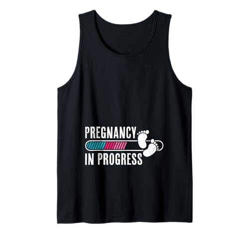 Baby Kommt Pregnancy IN Progress Lustiges Werdende Mutter Tank Top von Bald Mama Shirt Werdende Mutter Tag Baby Kommt