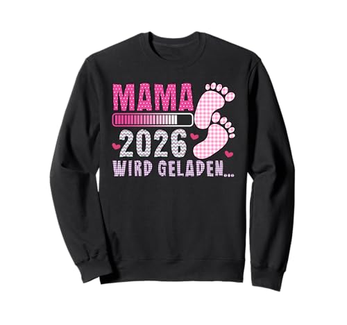 Bald MAMA 2026 WIRD GELADEN Lustiges Zukünftige Mutter Sweatshirt von Bald Mama Shirt Werdende Mutter Tag Baby Kommt