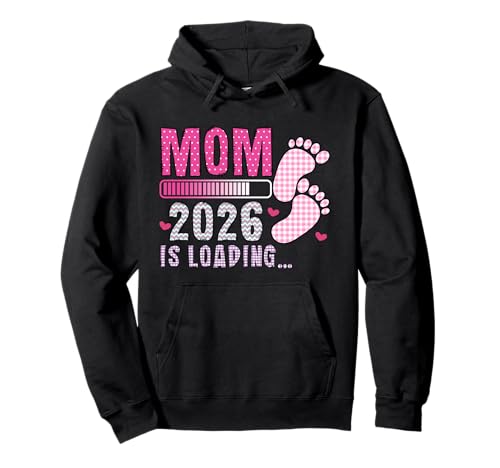 Bald Mama 2026 Wird GELADEN Lustiges Zukünftige Mutter Pullover Hoodie von Bald Mama Shirt Werdende Mutter Tag Baby Kommt