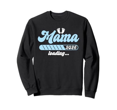 Bald Mama 2026 Wird GELADEN Lustiges Zukünftige Mutter Sweatshirt von Bald Mama Shirt Werdende Mutter Tag Baby Kommt