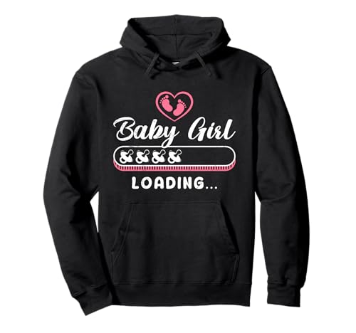Bald Mama BABY GIRL LOADING Werdende Mutter Lustig Mama Pullover Hoodie von Bald Mama Shirt Werdende Mutter Tag Baby Kommt