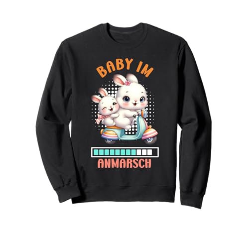 Bald Mama BABY IM ANMARSCH Lustiges Werdende Mutter Sweatshirt von Bald Mama Shirt Werdende Mutter Tag Baby Kommt