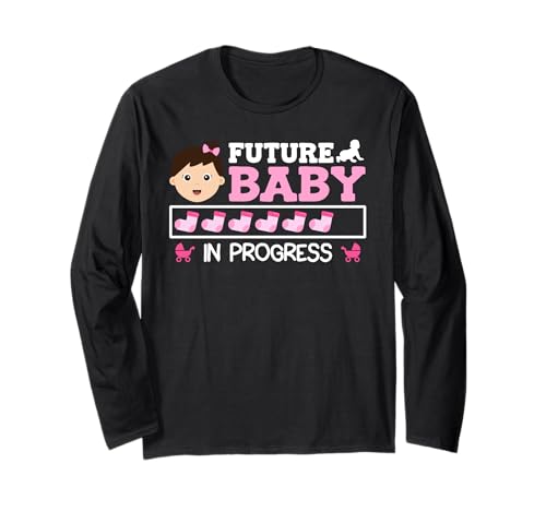 Bald Mama Future Baby IN Progress Lustig Werdende Mutter Langarmshirt von Bald Mama Shirt Werdende Mutter Tag Baby Kommt