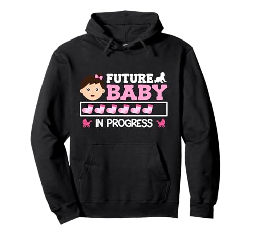 Bald Mama Future Baby IN Progress Lustig Werdende Mutter Pullover Hoodie von Bald Mama Shirt Werdende Mutter Tag Baby Kommt