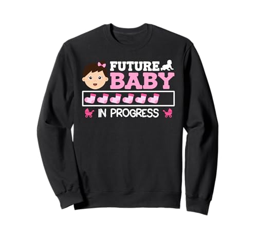 Bald Mama Future Baby IN Progress Lustig Werdende Mutter Sweatshirt von Bald Mama Shirt Werdende Mutter Tag Baby Kommt
