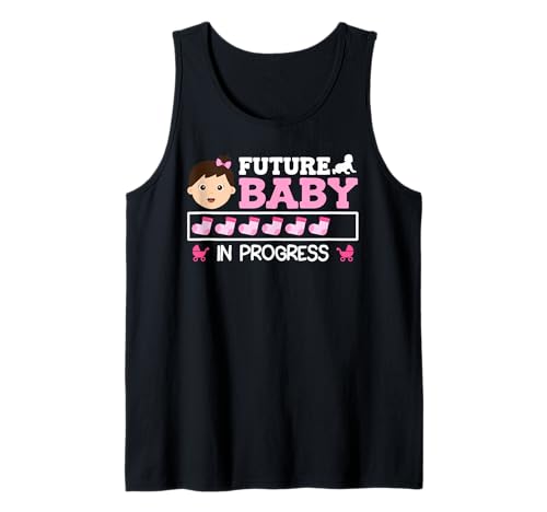 Bald Mama Future Baby IN Progress Lustig Werdende Mutter Tank Top von Bald Mama Shirt Werdende Mutter Tag Baby Kommt