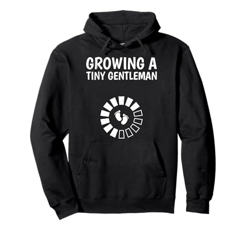 Bald Mama GROWING A TINY GENTLEMAN Lustig Baby Kommt Pullover Hoodie von Bald Mama Shirt Werdende Mutter Tag Baby Kommt