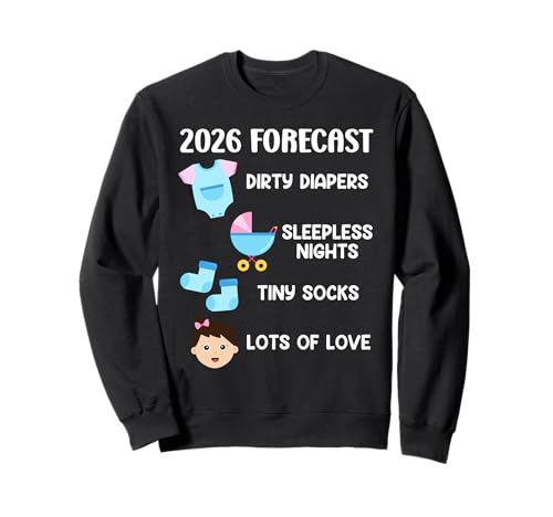 Bald Mama VORHERSAGE 2026 Lustiges Zukünftige Mutter Sweatshirt Bald Mama VORHERSAGE 2026 Lustiges Zukünftige Mutter Sweatshirt von Bald Mama Shirt Werdende Mutter Tag Baby Kommt