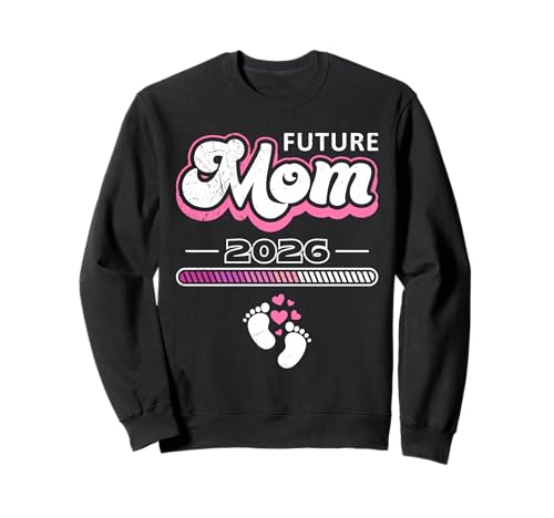 Bald Mama ZUKÜNFTIGE MAMA 2026 Werdende Mütter Schwanger Sweatshirt Bald Mama ZUKÜNFTIGE MAMA 2026 Werdende Mütter Schwanger Sweatshirt von Bald Mama Shirt Werdende Mutter Tag Baby Kommt