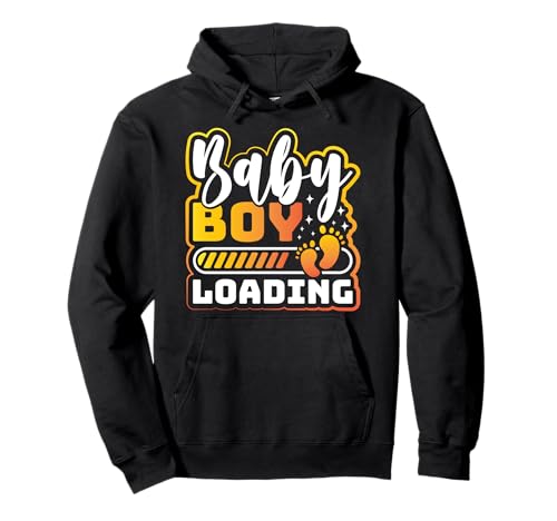Bald Mutter BABY BOY LOADING Lustiges Werdende Mütter Pullover Hoodie von Bald Mama Shirt Werdende Mutter Tag Baby Kommt