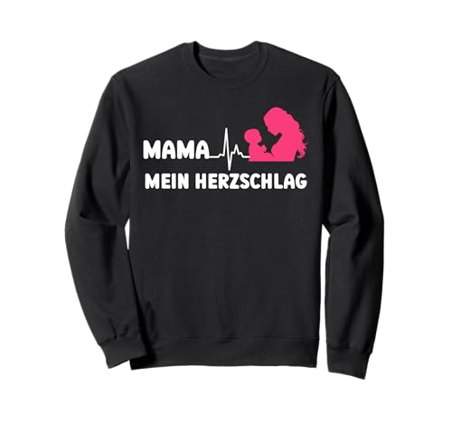 MAMA MEIN HERZSCHLAG Werdende Mutter Lustig Bald Mama Sweatshirt von Bald Mama Shirt Werdende Mutter Tag Baby Kommt
