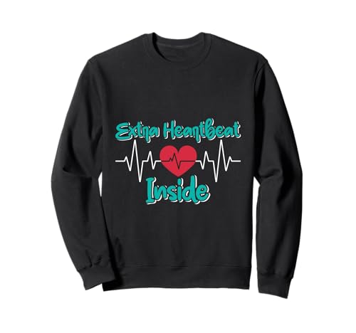 Schwangerschaft EXTRA HEART BEAT INSIDE Lustiges Bald Mama Sweatshirt Schwangerschaft EXTRA HEART BEAT INSIDE Lustiges Bald Mama Sweatshirt von Bald Mama Shirt Werdende Mutter Tag Baby Kommt