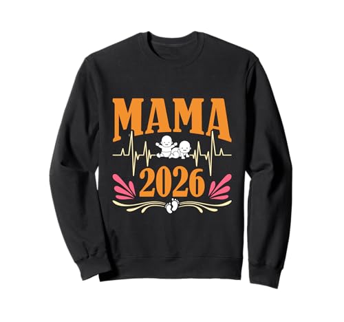 Schwangerschaft MAMA 2026 Lustiges Zukünftige Mütter Sweatshirt Schwangerschaft MAMA 2026 Lustiges Zukünftige Mütter Sweatshirt von Bald Mama Shirt Werdende Mutter Tag Baby Kommt
