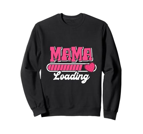 Schwangerschaft MAMA LOADING Lustiges Werdende Mutter Sweatshirt von Bald Mama Shirt Werdende Mutter Tag Baby Kommt