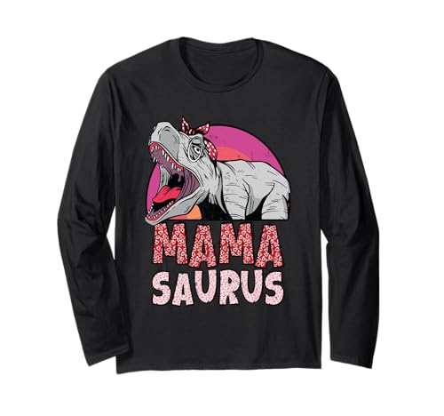 Werdende Mama MAMA SAURUS Lustiges Baby Kommt Langarmshirt von Bald Mama Shirt Werdende Mutter Tag Baby Kommt