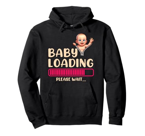 Werdende Mütter BABY LOADING PLEASE WAIT Lustig Bald Mama Pullover Hoodie von Bald Mama Shirt Werdende Mutter Tag Baby Kommt