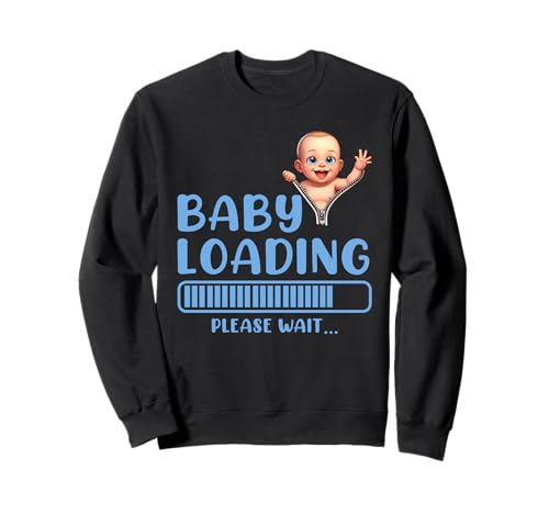 Werdende Mütter Baby Loading Please Wait Lustig Bald Mama Sweatshirt von Bald Mama Shirt Werdende Mutter Tag Baby Kommt