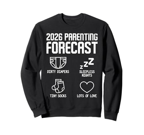 Werdende Mutter 2026 PARENTING FORECAST Bald Mama Sweatshirt von Bald Mama Shirt Werdende Mutter Tag Baby Kommt