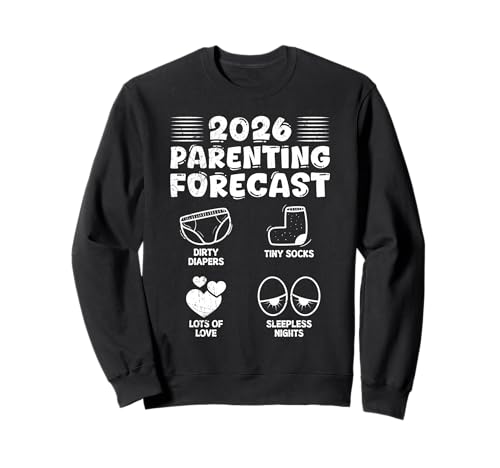 Werdende Mutter 2026 PARENTING FORECAST Bald Mama Sweatshirt Werdende Mutter 2026 PARENTING FORECAST Bald Mama Sweatshirt von Bald Mama Shirt Werdende Mutter Tag Baby Kommt