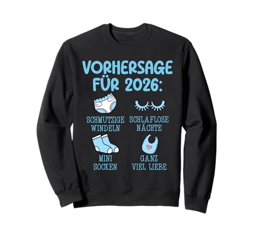 Werdende Mutter 2026 VORHERSAGE Lustiges Bald Mama Sweatshirt von Bald Mama Shirt Werdende Mutter Tag Baby Kommt