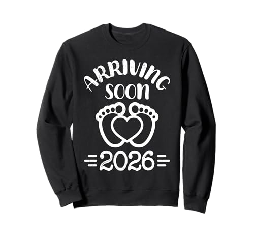 Werdende Mutter ANKUNFT 2026 Lustiges Bald Mama Sweatshirt von Bald Mama Shirt Werdende Mutter Tag Baby Kommt