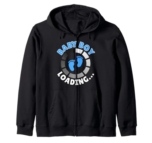 Werdende Mutter BABY BOY LOADING Lustiges Zukünftige Mutter Kapuzenjacke von Bald Mama Shirt Werdende Mutter Tag Baby Kommt