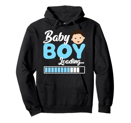 Werdende Mutter BABY BOY LOADING Lustiges Zukünftige Mutter Pullover Hoodie von Bald Mama Shirt Werdende Mutter Tag Baby Kommt