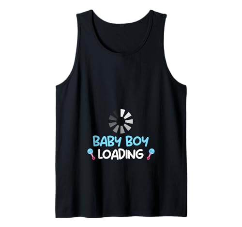Werdende Mutter BABY BOY LOADING Lustiges Zukünftige Mutter Tank Top von Bald Mama Shirt Werdende Mutter Tag Baby Kommt
