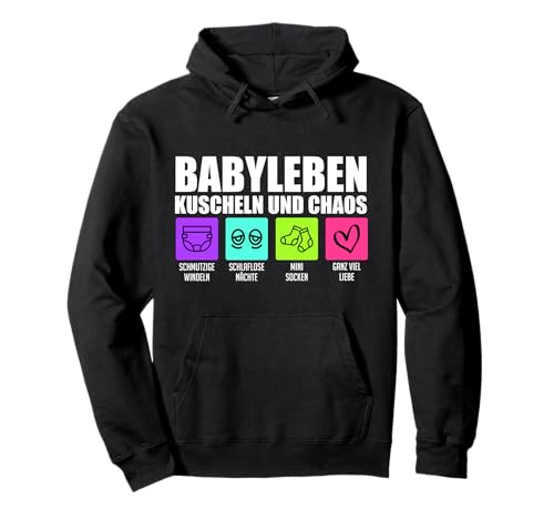 Werdende Mutter BABYLEBEN KUSCHELN UND CHAOS Bald Mama Pullover Hoodie von Bald Mama Shirt Werdende Mutter Tag Baby Kommt