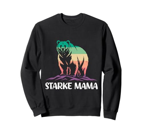 Werdende Mutter BÄREN STARKE MAMA Lustiges Schwangerschaft Sweatshirt von Bald Mama Shirt Werdende Mutter Tag Baby Kommt