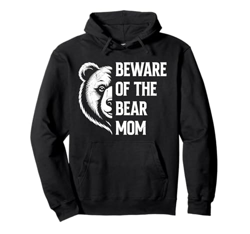 Werdende Mutter BEWARE OF THE BEAR MOM Lustig Bald Mama Pullover Hoodie von Bald Mama Shirt Werdende Mutter Tag Baby Kommt