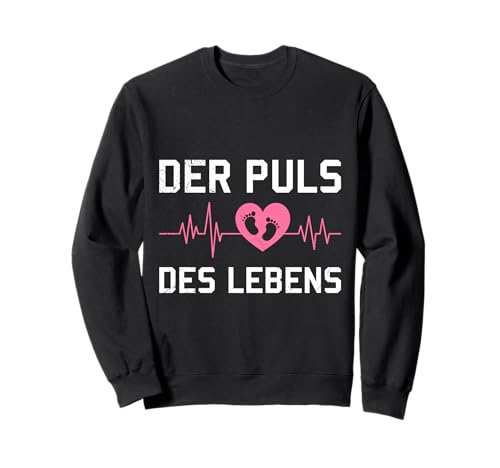 Werdende Mutter DER PULS DES LEBENS Lustig Bald Mama Sweatshirt von Bald Mama Shirt Werdende Mutter Tag Baby Kommt