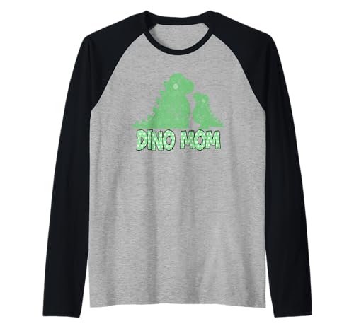 Werdende Mutter Dino Mama Lustiges Tag Baby Kommt Raglan von Bald Mama Shirt Werdende Mutter Tag Baby Kommt