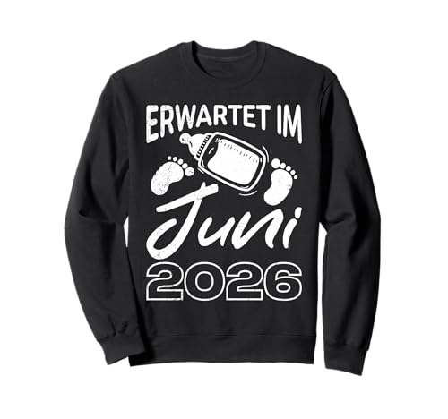 Werdende Mutter ERWARTET IM JUNI 2026 Lustig Bald Mama Sweatshirt von Bald Mama Shirt Werdende Mutter Tag Baby Kommt