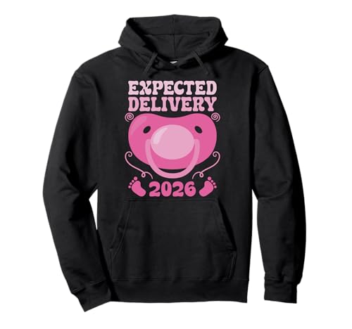 Werdende Mutter EXPECTED DELIVERY 2026 Lustig Bald Mama Pullover Hoodie von Bald Mama Shirt Werdende Mutter Tag Baby Kommt