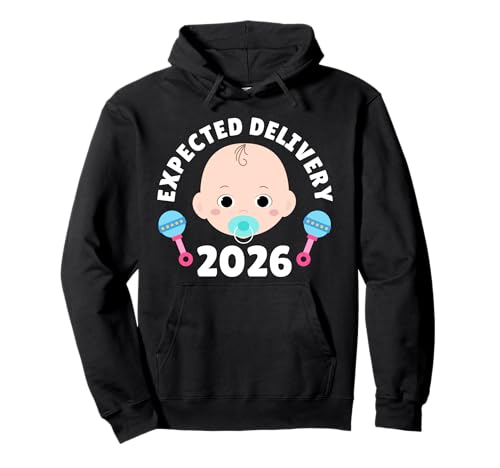Werdende Mutter EXPECTED DELIVERY 2026 Lustig Bald Mama Pullover Hoodie von Bald Mama Shirt Werdende Mutter Tag Baby Kommt