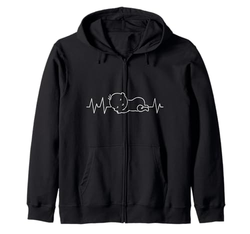 Werdende Mutter HERZKLOPFEN BABY KOMMT Lustig BALD MAMA Kapuzenjacke von Bald Mama Shirt Werdende Mutter Tag Baby Kommt