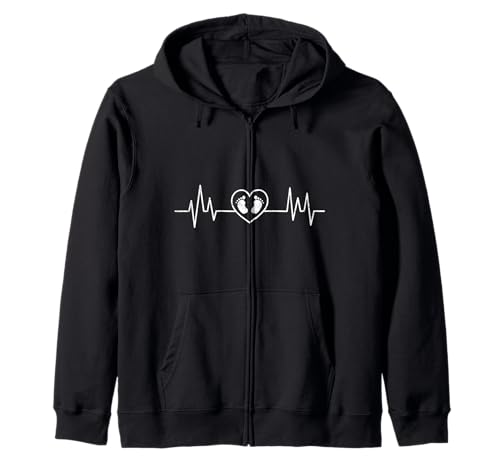 Werdende Mutter HERZKLOPFEN BABY KOMMT Lustig BALD MAMA Kapuzenjacke von Bald Mama Shirt Werdende Mutter Tag Baby Kommt