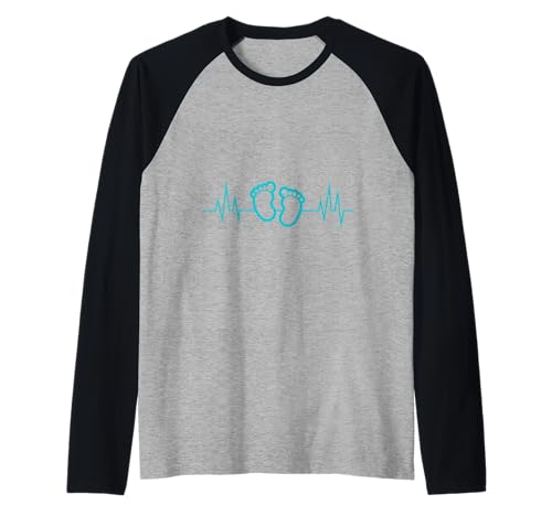 Werdende Mutter HERZKLOPFEN BABY KOMMT Lustig BALD MAMA Raglan von Bald Mama Shirt Werdende Mutter Tag Baby Kommt