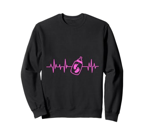 Werdende Mutter HERZKLOPFEN BABY KOMMT Lustig BALD MAMA Sweatshirt von Bald Mama Shirt Werdende Mutter Tag Baby Kommt