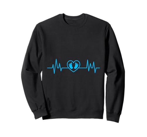Werdende Mutter HERZKLOPFEN BABY KOMMT Lustig BALD MAMA Sweatshirt von Bald Mama Shirt Werdende Mutter Tag Baby Kommt