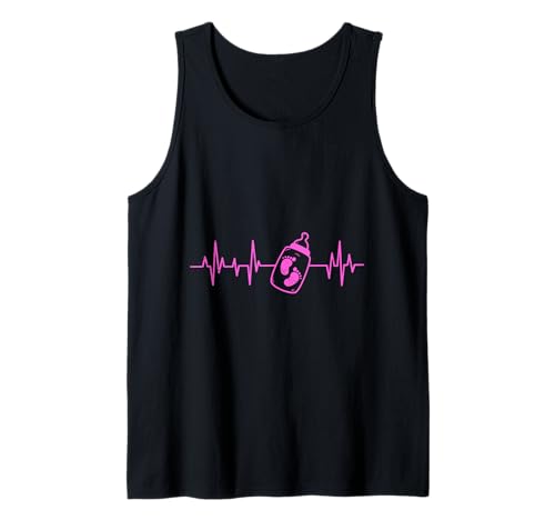 Werdende Mutter HERZKLOPFEN BABY KOMMT Lustig BALD MAMA Tank Top von Bald Mama Shirt Werdende Mutter Tag Baby Kommt