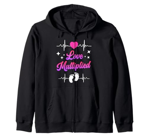 Werdende Mutter LIEBE MULTIPLIZIERT Lustiges Bald Mama Kapuzenjacke Werdende Mutter LIEBE MULTIPLIZIERT Lustiges Bald Mama Kapuzenjacke von Bald Mama Shirt Werdende Mutter Tag Baby Kommt