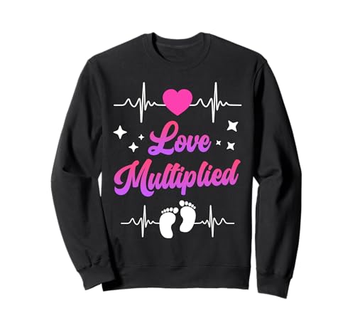 Werdende Mutter LIEBE MULTIPLIZIERT Lustiges Bald Mama Sweatshirt von Bald Mama Shirt Werdende Mutter Tag Baby Kommt
