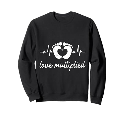 Werdende Mutter LIEBE MULTIPLIZIERT Lustiges Bald Mama Sweatshirt von Bald Mama Shirt Werdende Mutter Tag Baby Kommt